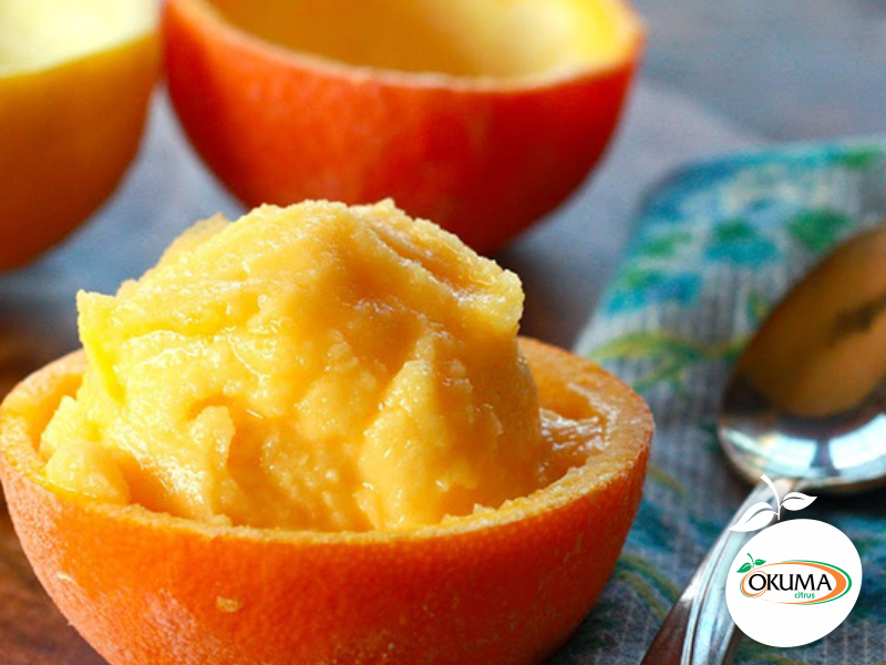 Sorbet de laranja e alecrim